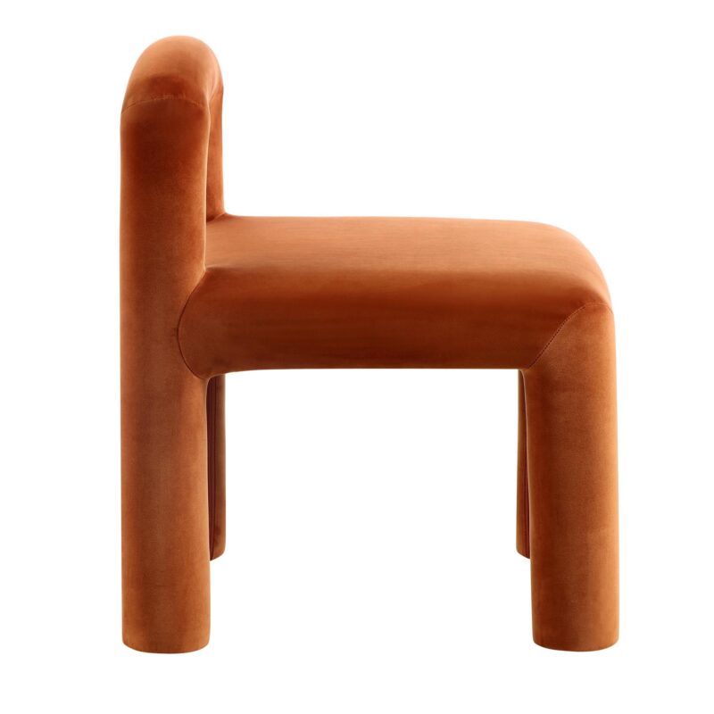 Libby Rust Velvet Dining Chair - Image 6