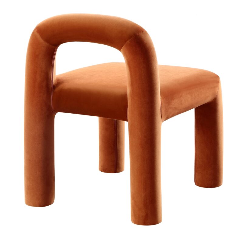 Libby Rust Velvet Dining Chair - Image 7