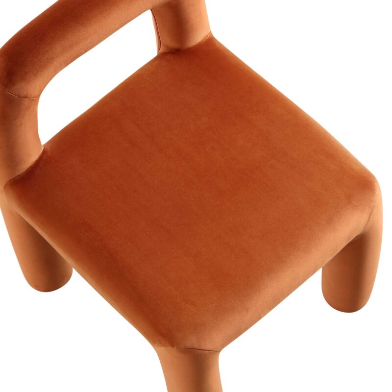 Libby Rust Velvet Dining Chair - Image 8