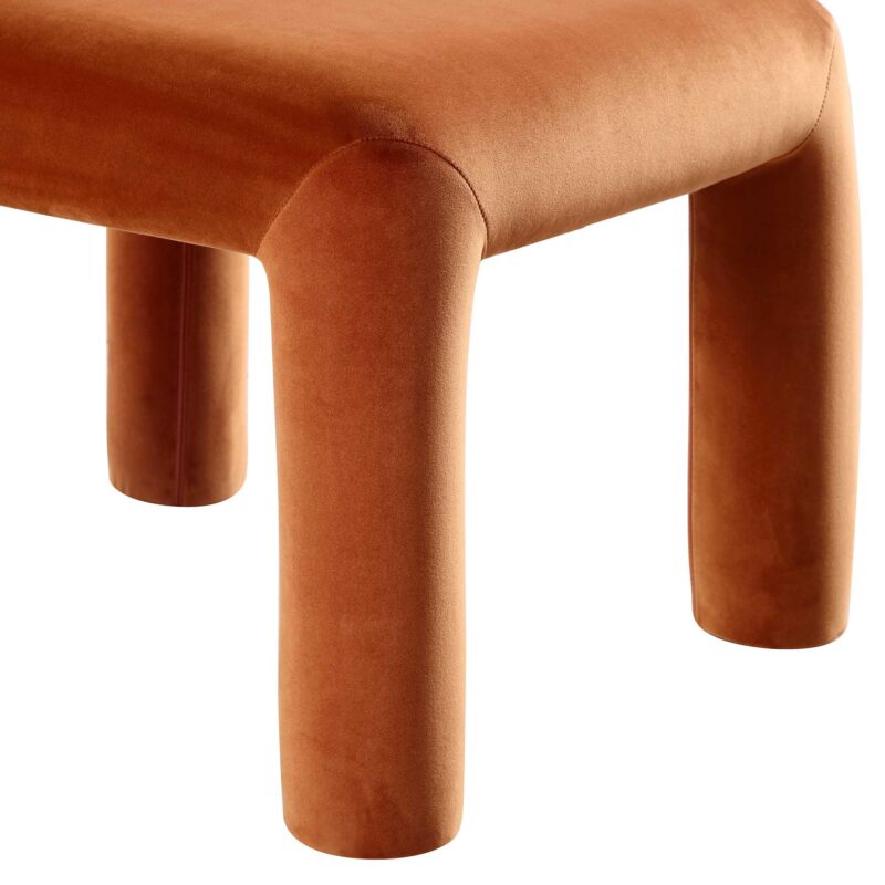 Libby Rust Velvet Dining Chair - Image 10