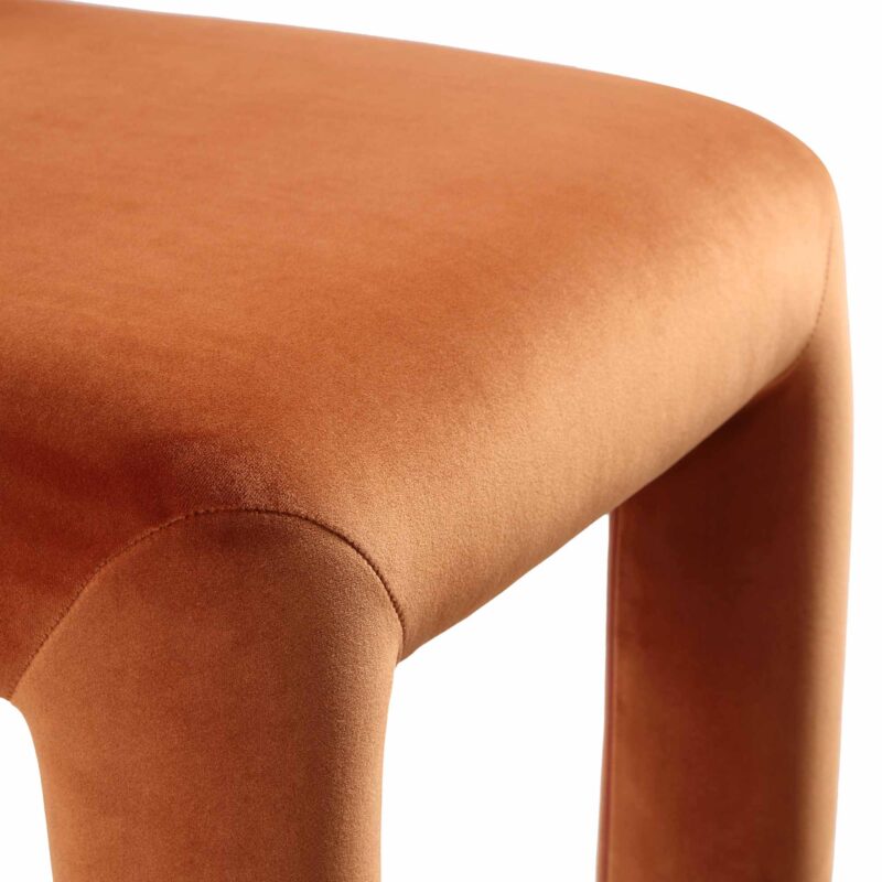 Libby Rust Velvet Dining Chair - Image 11