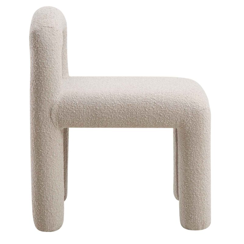 Libby Light Taupe Boucle Dining Chair - Image 7
