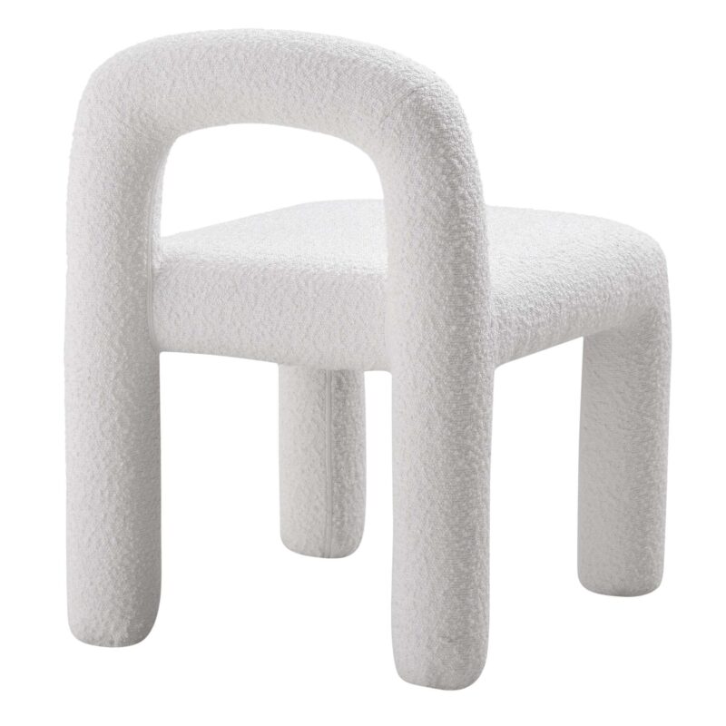 Libby White Boucle Dining Chair - Image 7