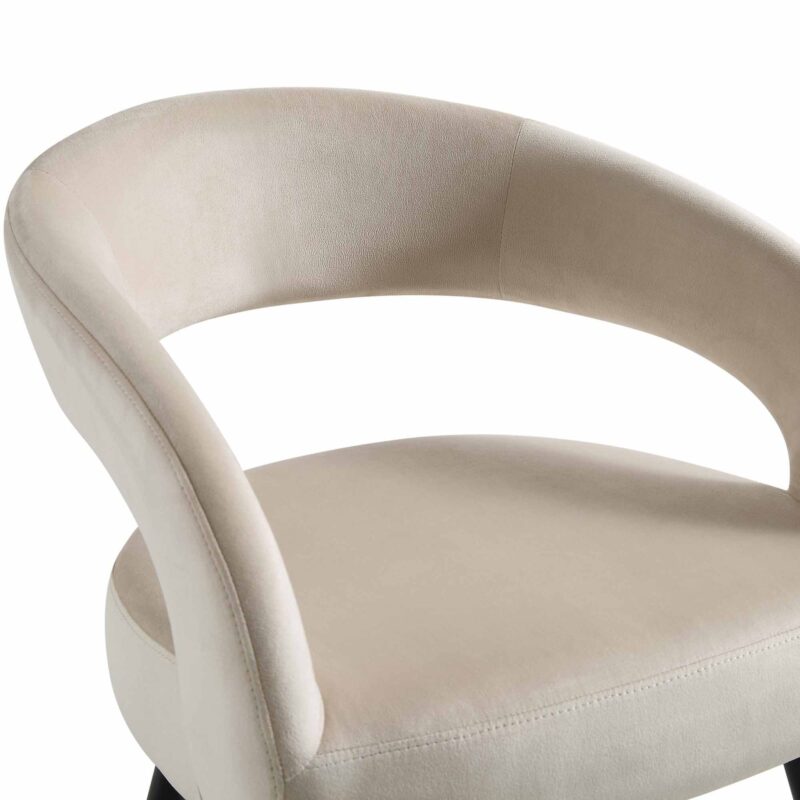 Laurel Wave Champagne Velvet Set of 2 Dining Chairs - Image 10