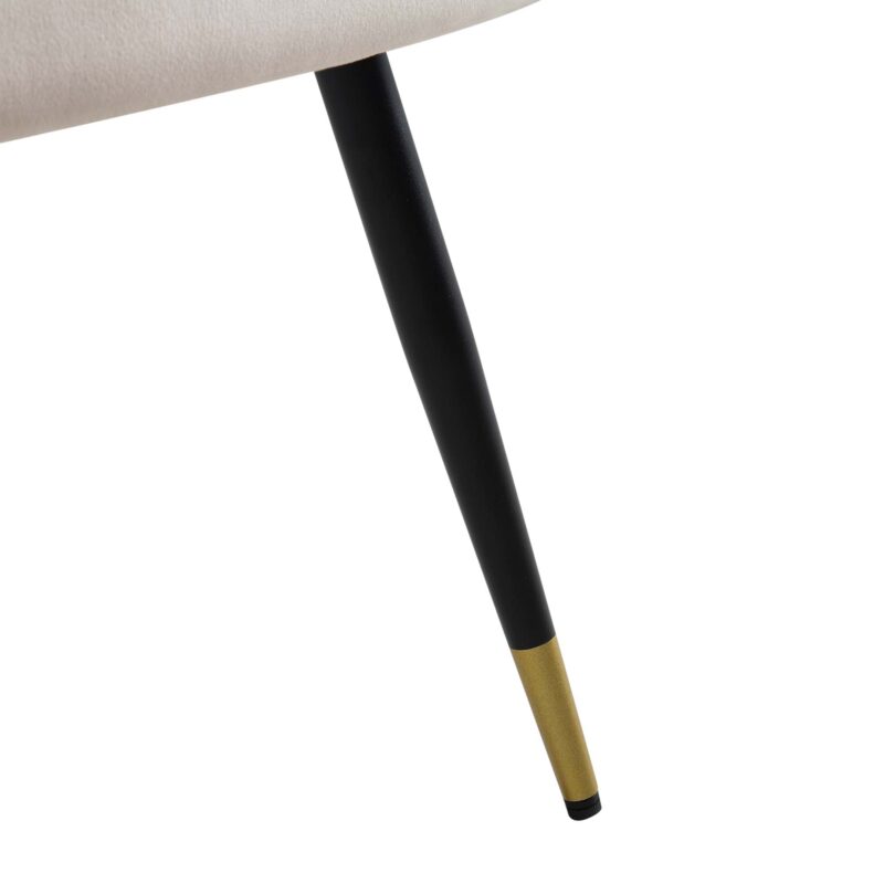 Laurel Wave Champagne Velvet Set of 2 Dining Chairs - Image 13