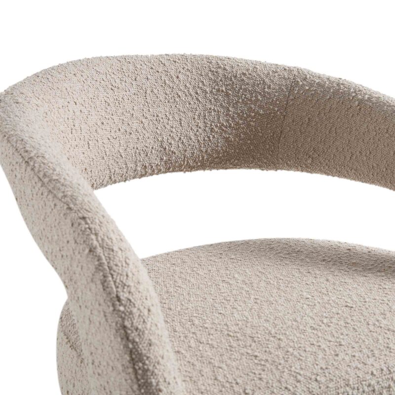 Laurel Wave Taupe Boucle Set of 2 Dining Chairs - Image 10
