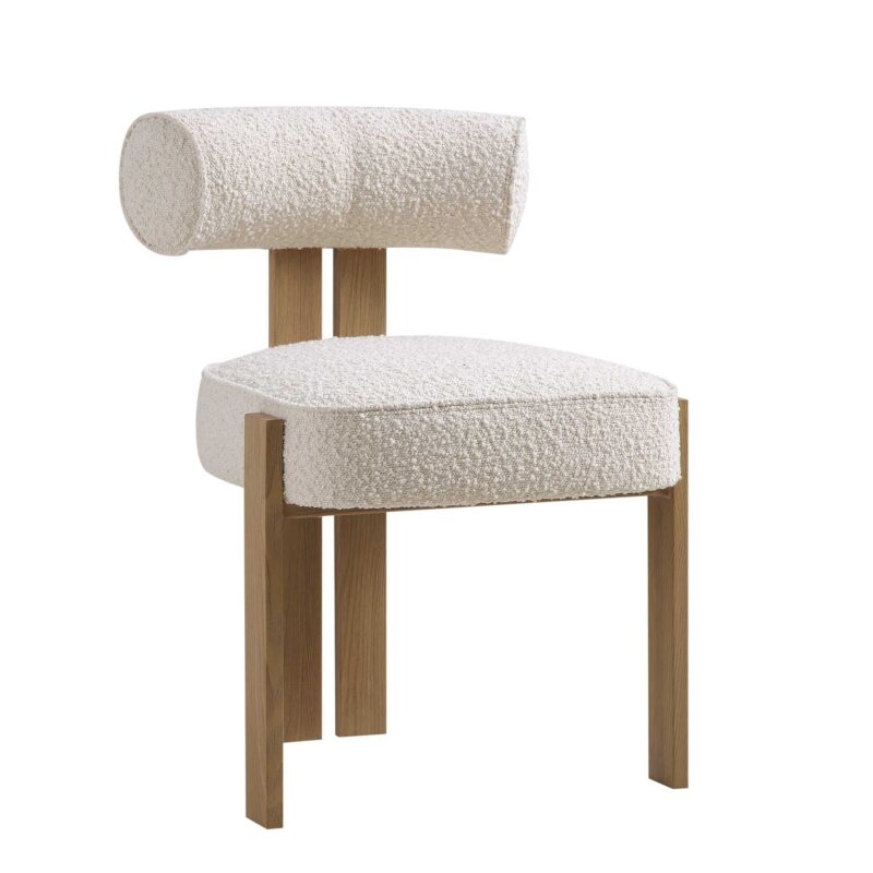 Ophelia Ecru Boucle Dining Chair - Image 5