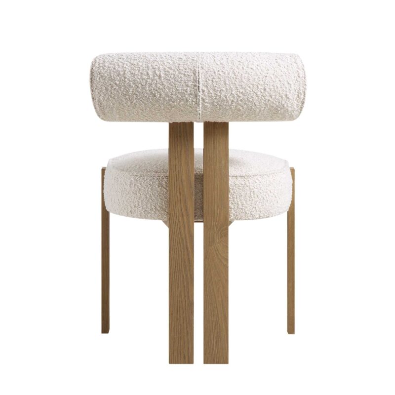 Ophelia Ecru Boucle Dining Chair - Image 9