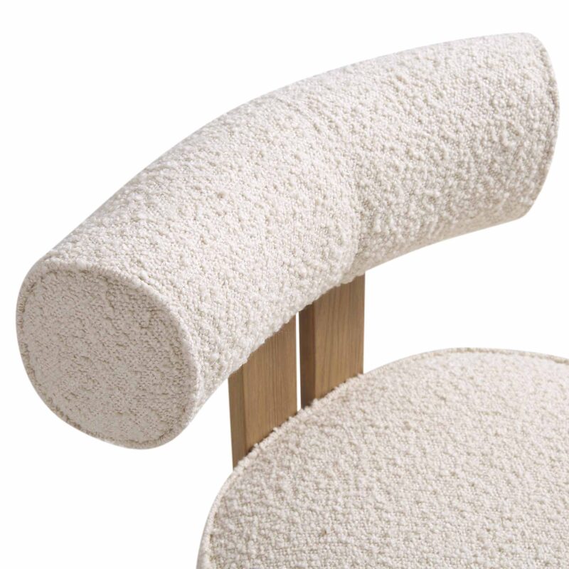 Ophelia Ecru Boucle Dining Chair - Image 10