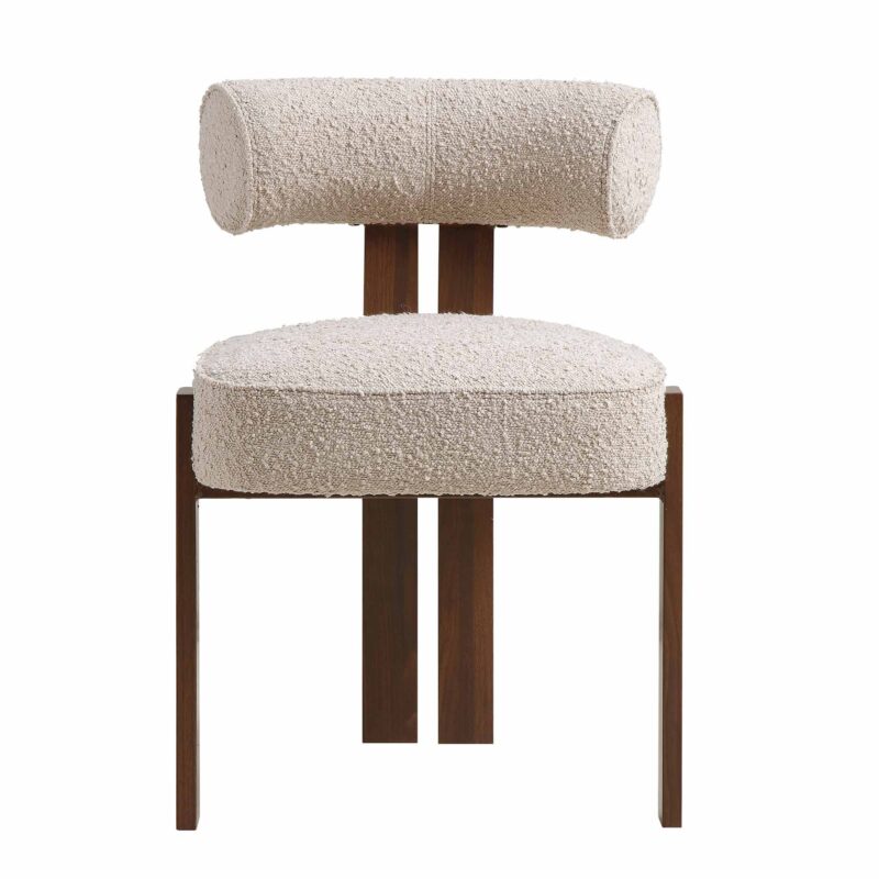 Ophelia Taupe Boucle Dining Chair - Image 4