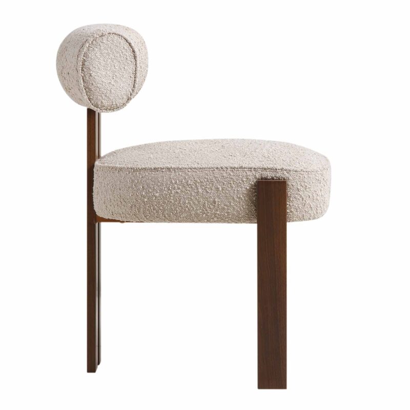 Ophelia Taupe Boucle Dining Chair - Image 7