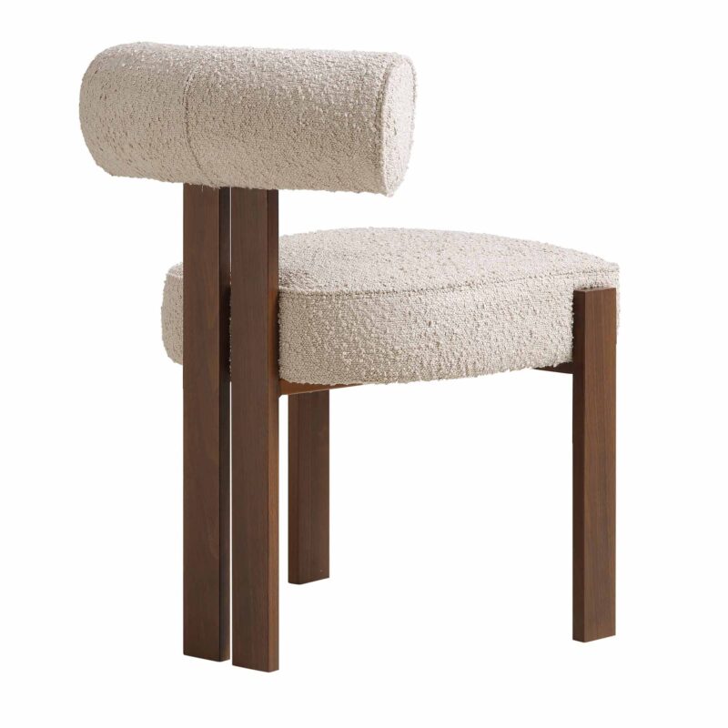 Ophelia Taupe Boucle Dining Chair - Image 8