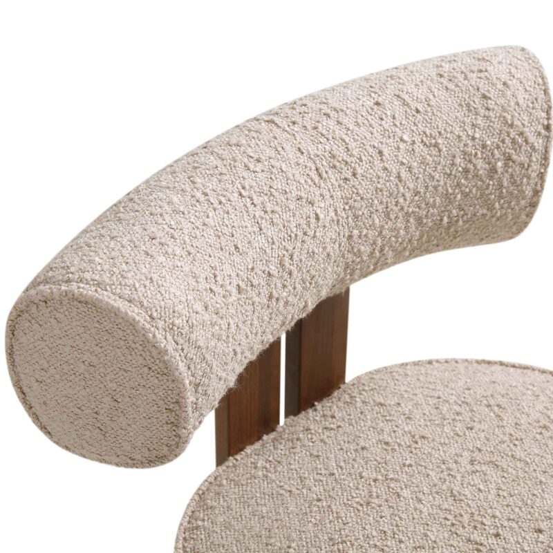 Ophelia Taupe Boucle Dining Chair - Image 10