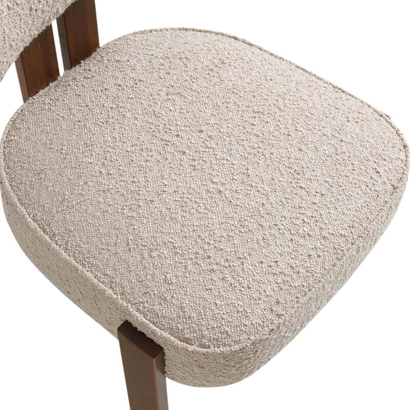 Ophelia Taupe Boucle Dining Chair - Image 11