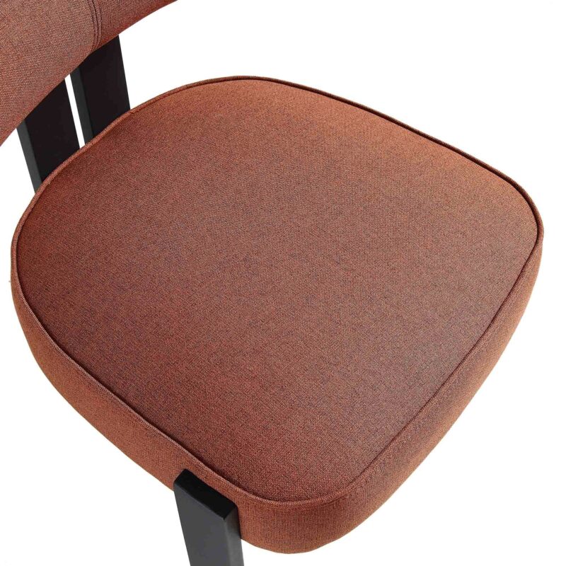 Ophelia Terracotta Fabric Dining Chair - Image 13