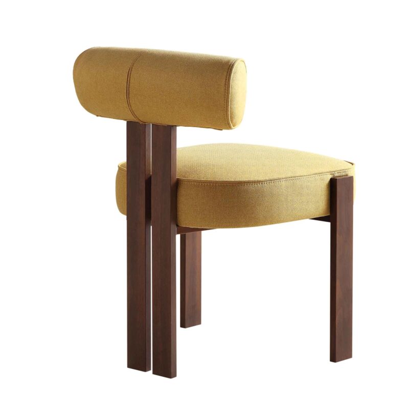 Ophelia Honey Gold Fabric Dining Chair - Image 7