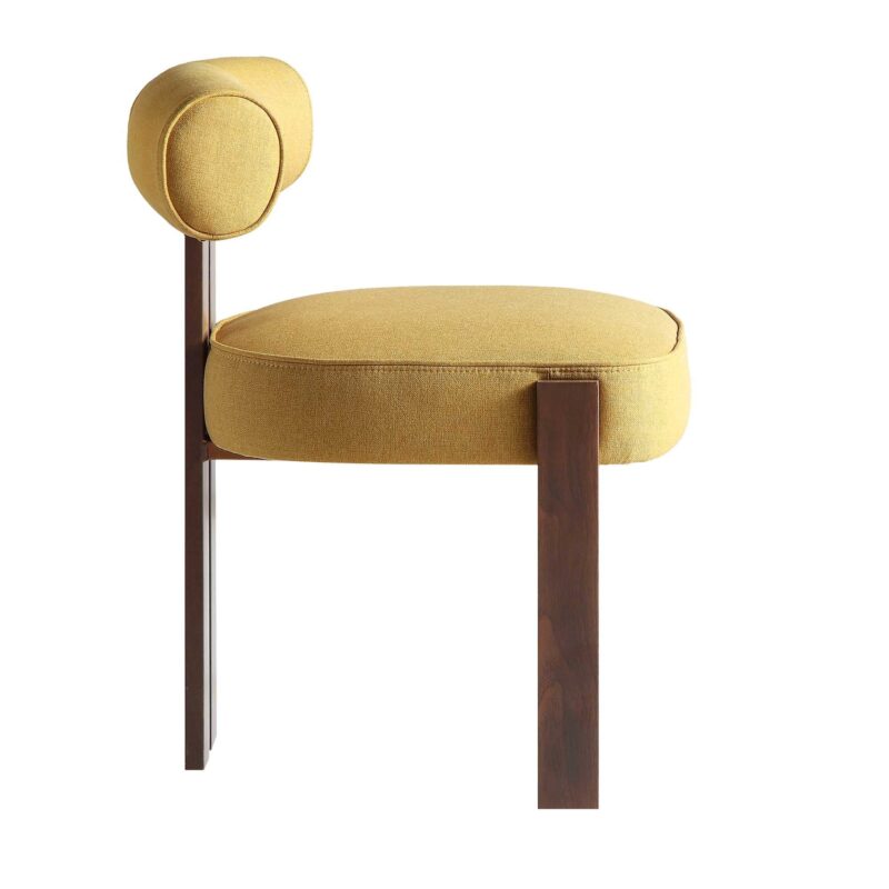 Ophelia Honey Gold Fabric Dining Chair - Image 8