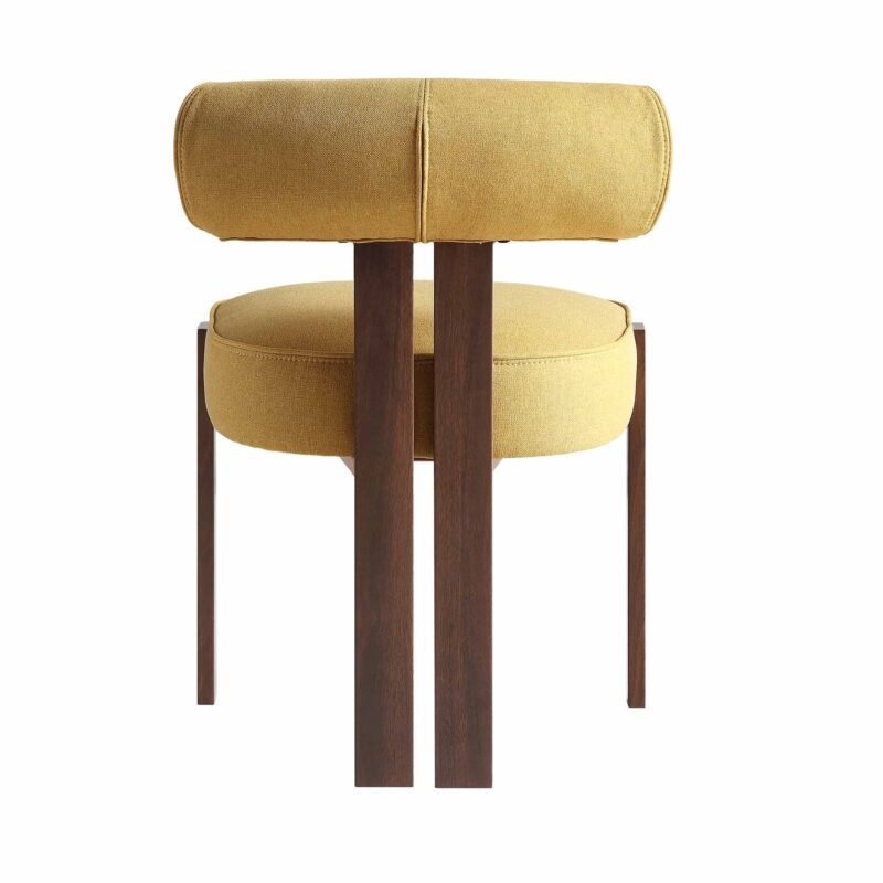 Ophelia Honey Gold Fabric Dining Chair - Image 9