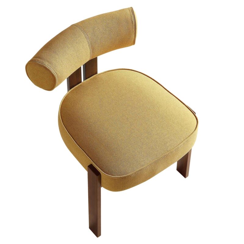 Ophelia Honey Gold Fabric Dining Chair - Image 10