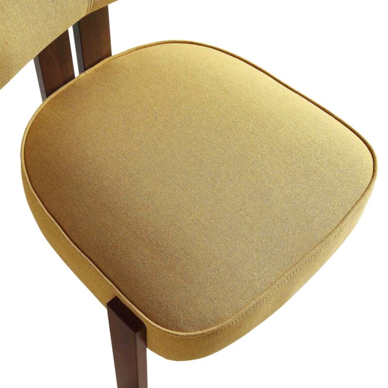 Ophelia Honey Gold Fabric Dining Chair - Image 13