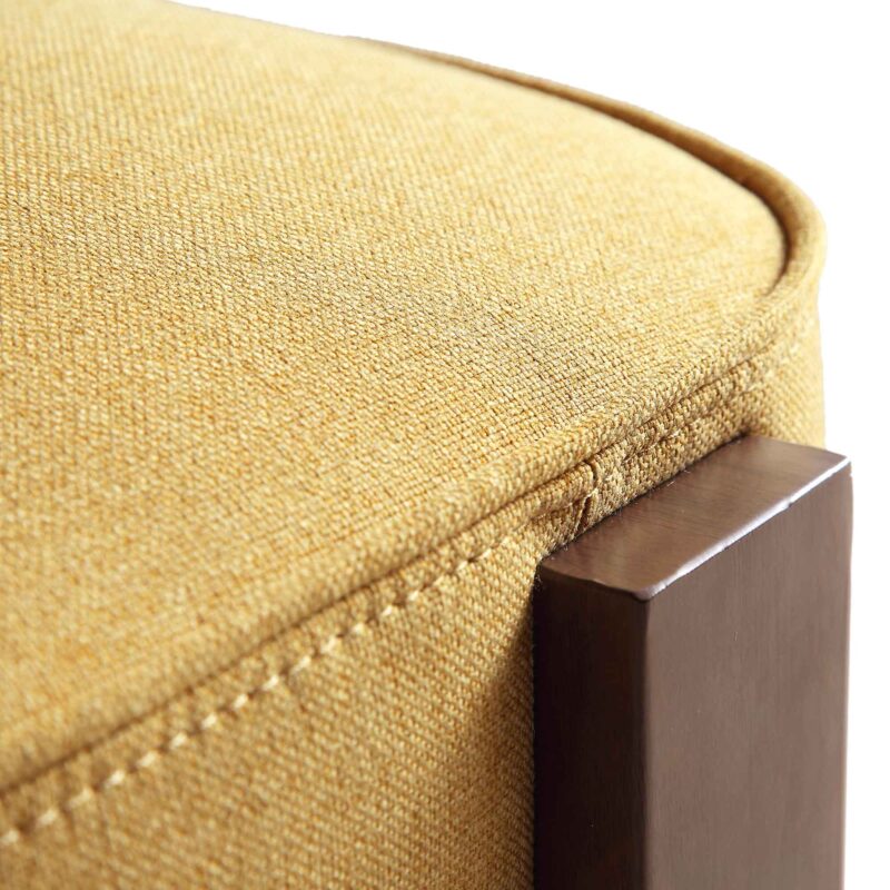 Ophelia Honey Gold Fabric Dining Chair - Image 14