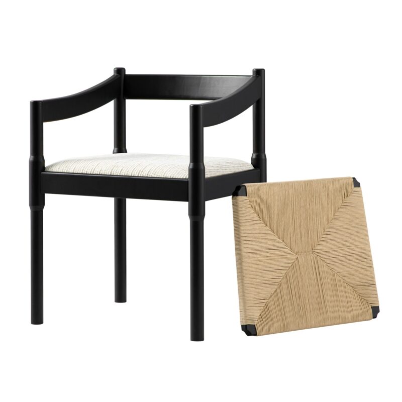 Minley 2-in-1 Carver Chair, Black Matte - Image 4