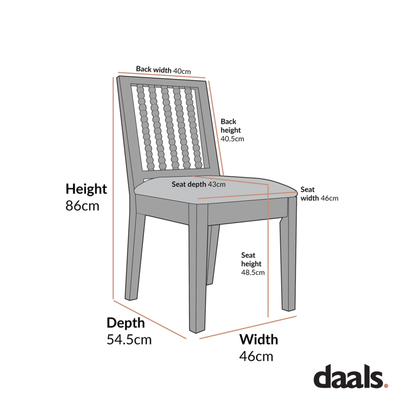 Hemingford Set of 2 Rust Velvet Bobbin Spindle Washed Oak Dining Chairs - Image 3