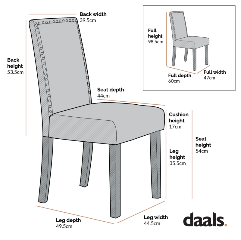 Maidwell Set of 2 Grey Velvet Dining Chairs - Image 4