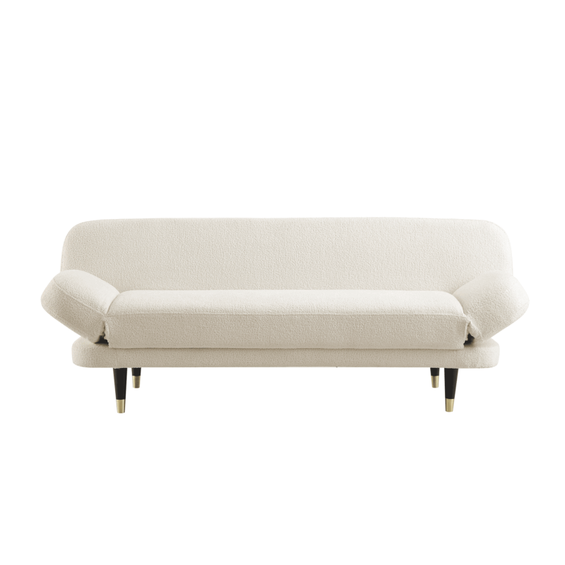 Solna 2-Seater Sofa Bed, Beige Boucle - Image 5