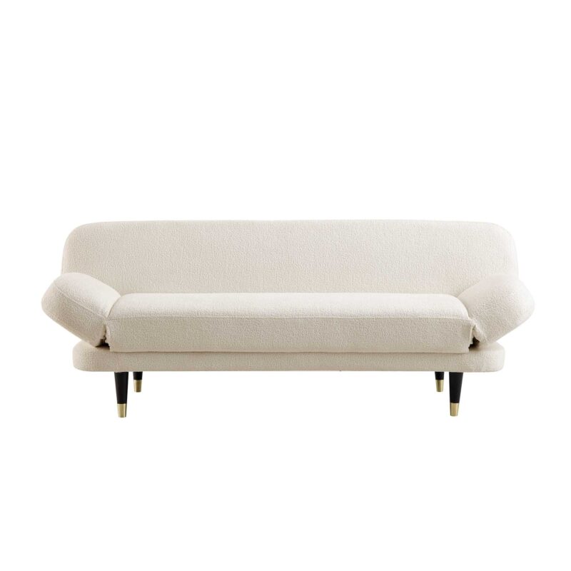 Solna 2-Seater Sofa Bed, Beige Boucle - Image 7