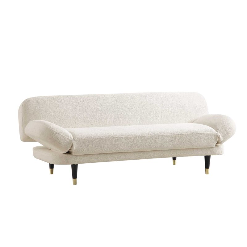Solna 2-Seater Sofa Bed, Beige Boucle - Image 8