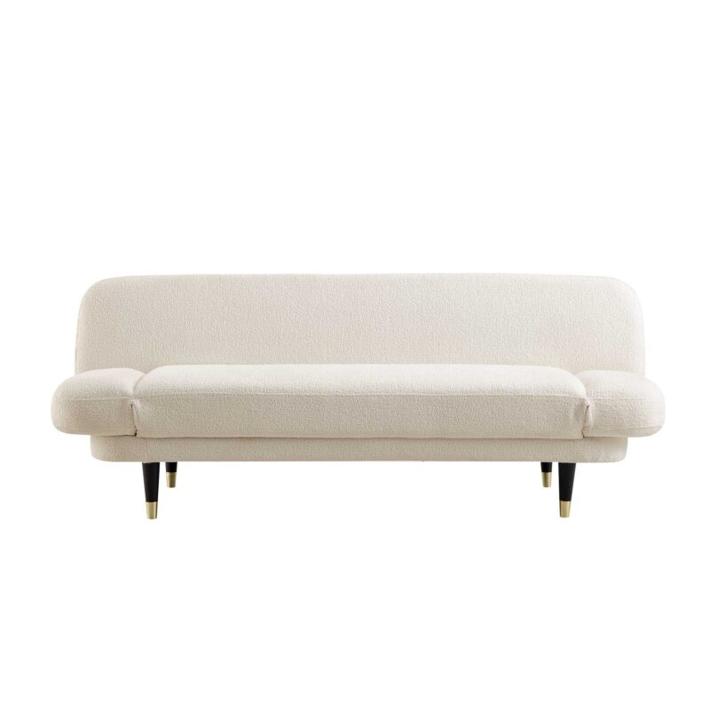 Solna 2-Seater Sofa Bed, Beige Boucle - Image 9