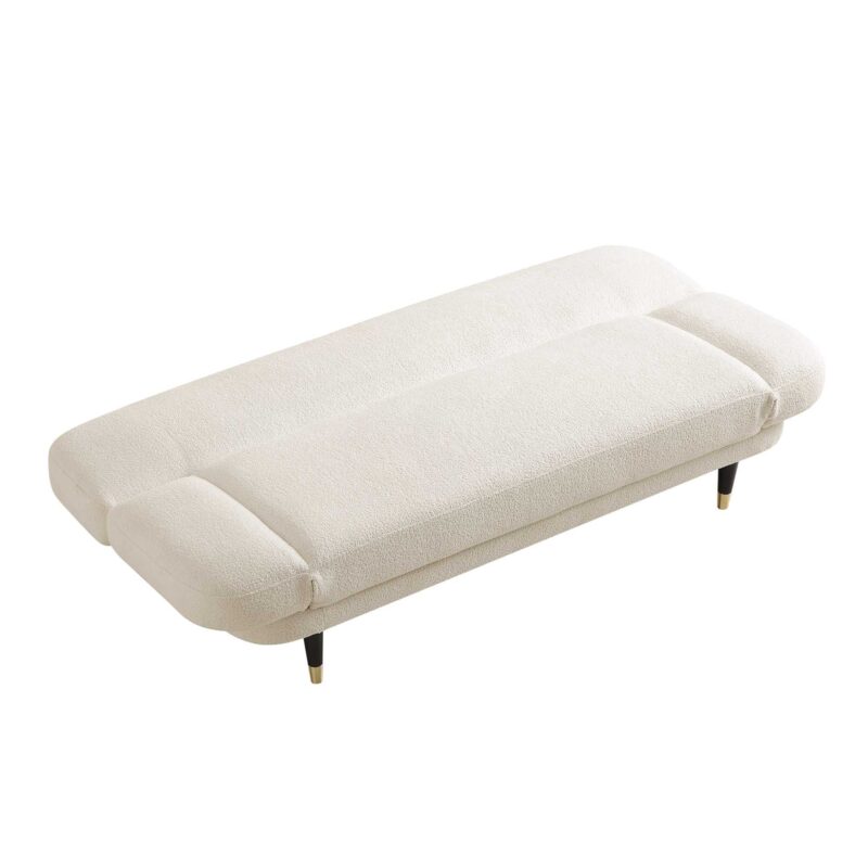 Solna 2-Seater Sofa Bed, Beige Boucle - Image 11