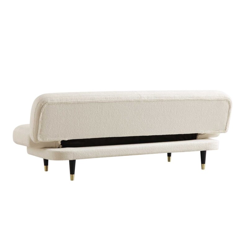 Solna 2-Seater Sofa Bed, Beige Boucle - Image 13