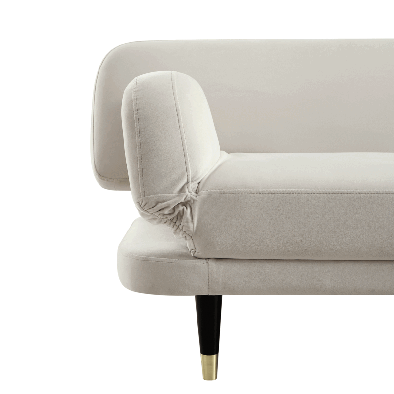 Solna 2-Seater Sofa Bed, Champagne Velvet - Image 5