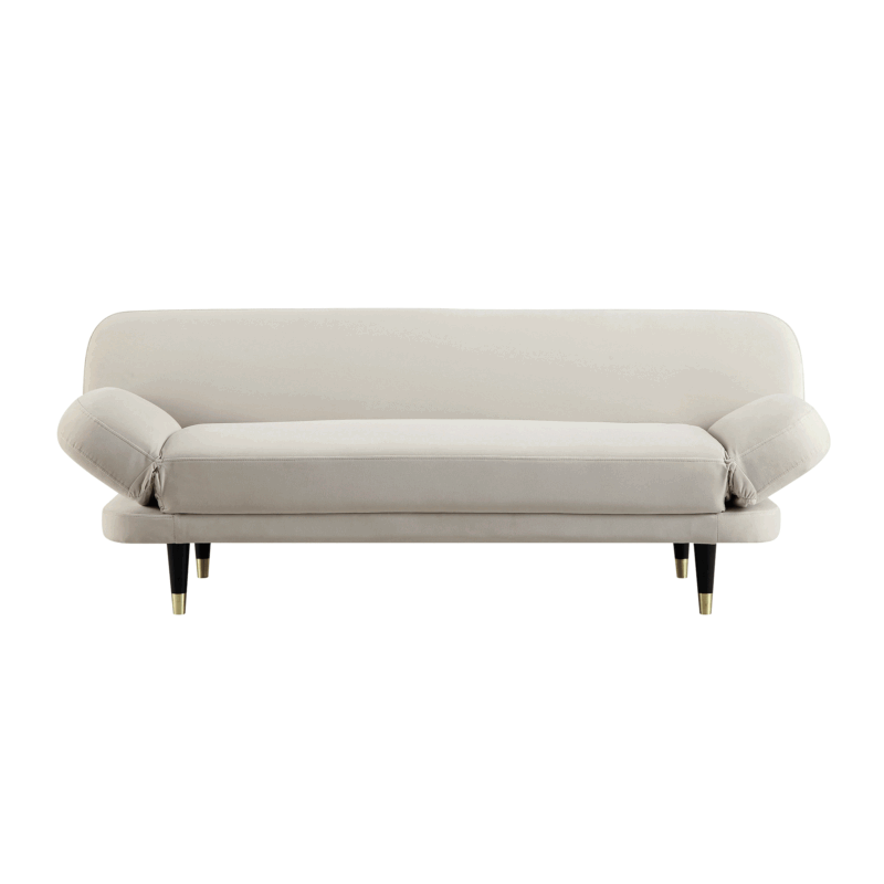 Solna 2-Seater Sofa Bed, Champagne Velvet - Image 6