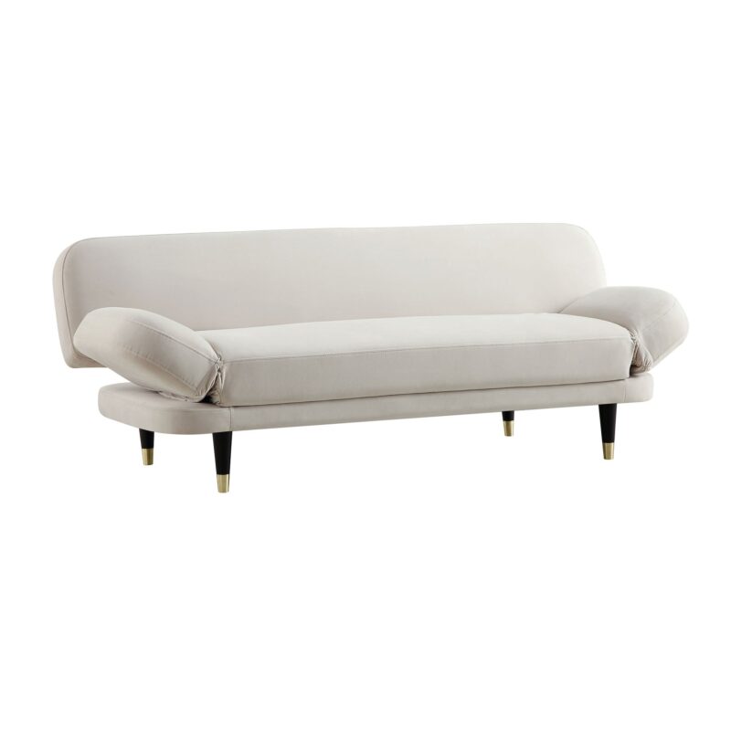 Solna 2-Seater Sofa Bed, Champagne Velvet - Image 8