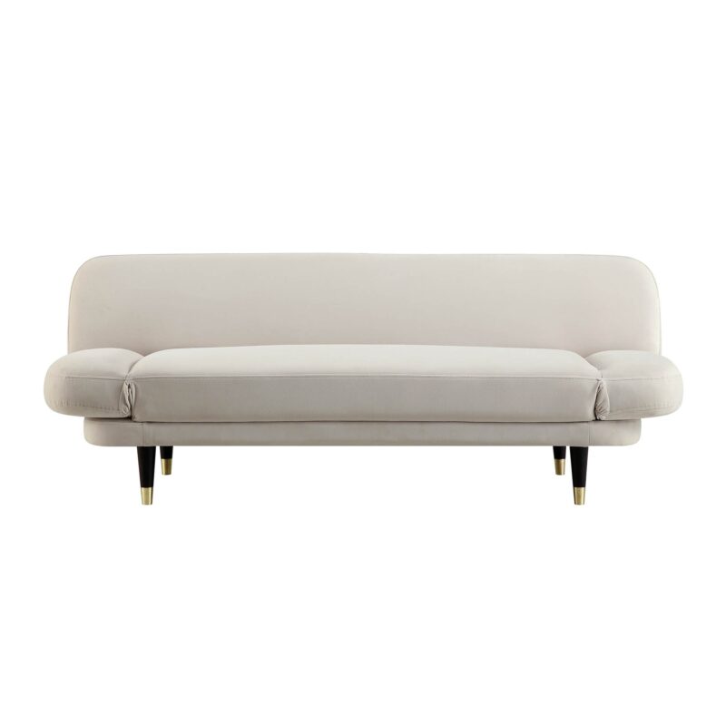 Solna 2-Seater Sofa Bed, Champagne Velvet - Image 10