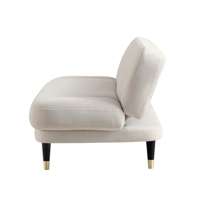 Solna 2-Seater Sofa Bed, Champagne Velvet - Image 14