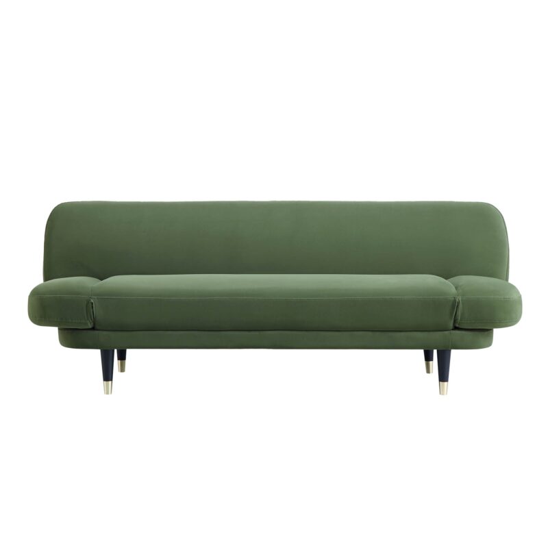 Solna 2-Seater Sofa Bed, Moss Green Velvet - Image 11