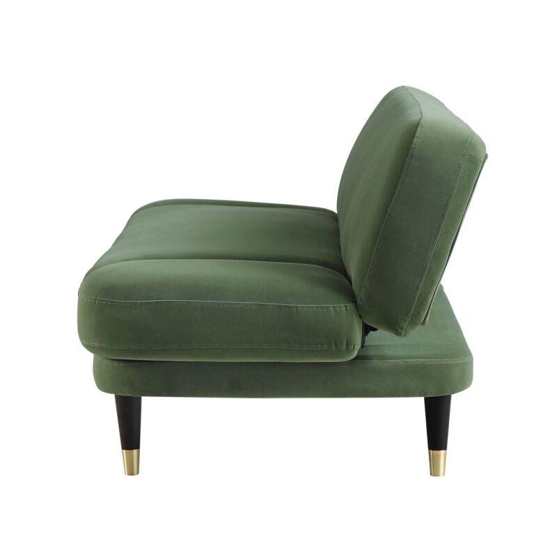 Solna 2-Seater Sofa Bed, Moss Green Velvet - Image 12