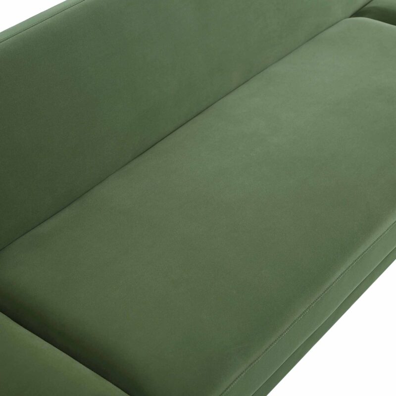 Solna 2-Seater Sofa Bed, Moss Green Velvet - Image 16