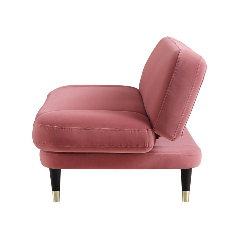 Solna 2-Seater Sofa Bed, Dusty Rose Velvet - Image 11