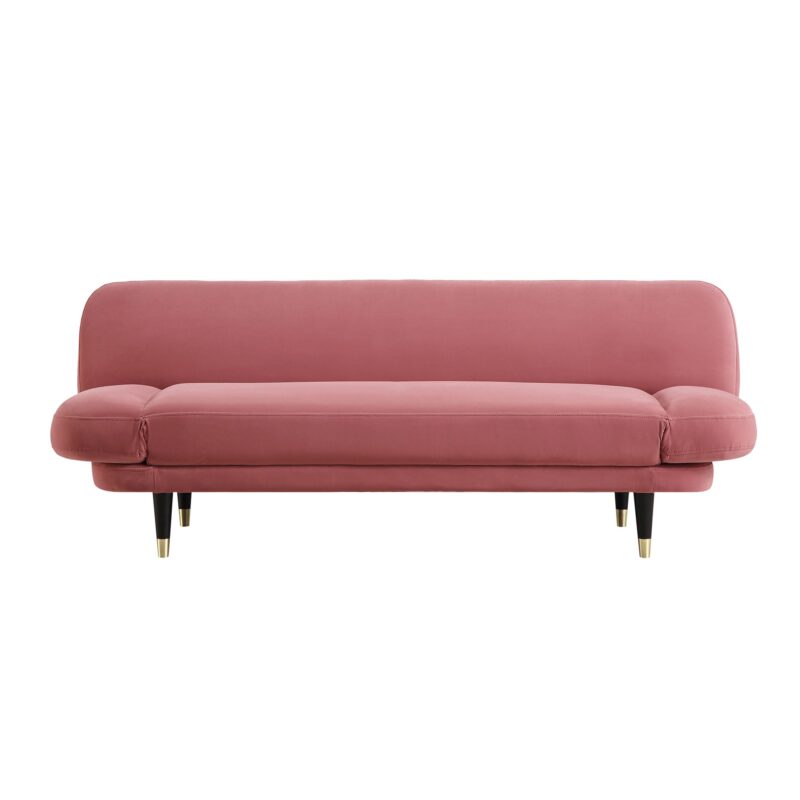 Solna 2-Seater Sofa Bed, Dusty Rose Velvet - Image 12