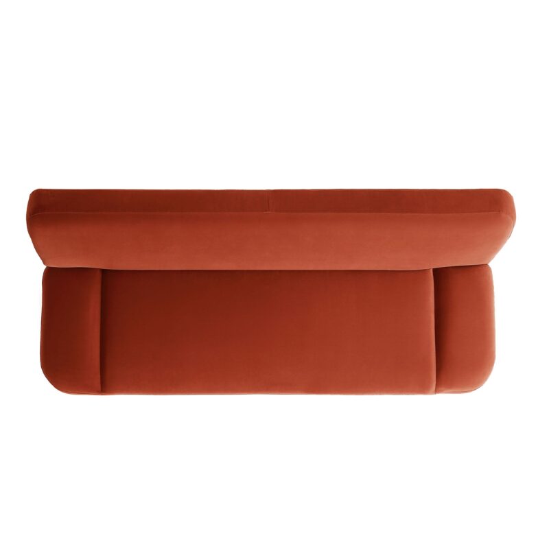 Solna 2-Seater Sofa Bed, Rust Velvet - Image 12