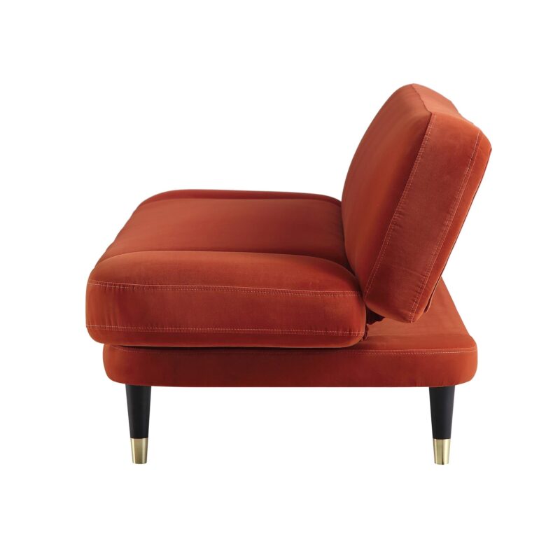 Solna 2-Seater Sofa Bed, Rust Velvet - Image 13
