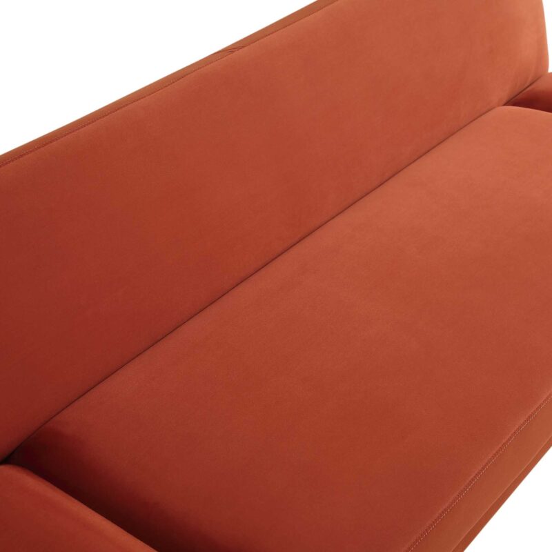Solna 2-Seater Sofa Bed, Rust Velvet - Image 16