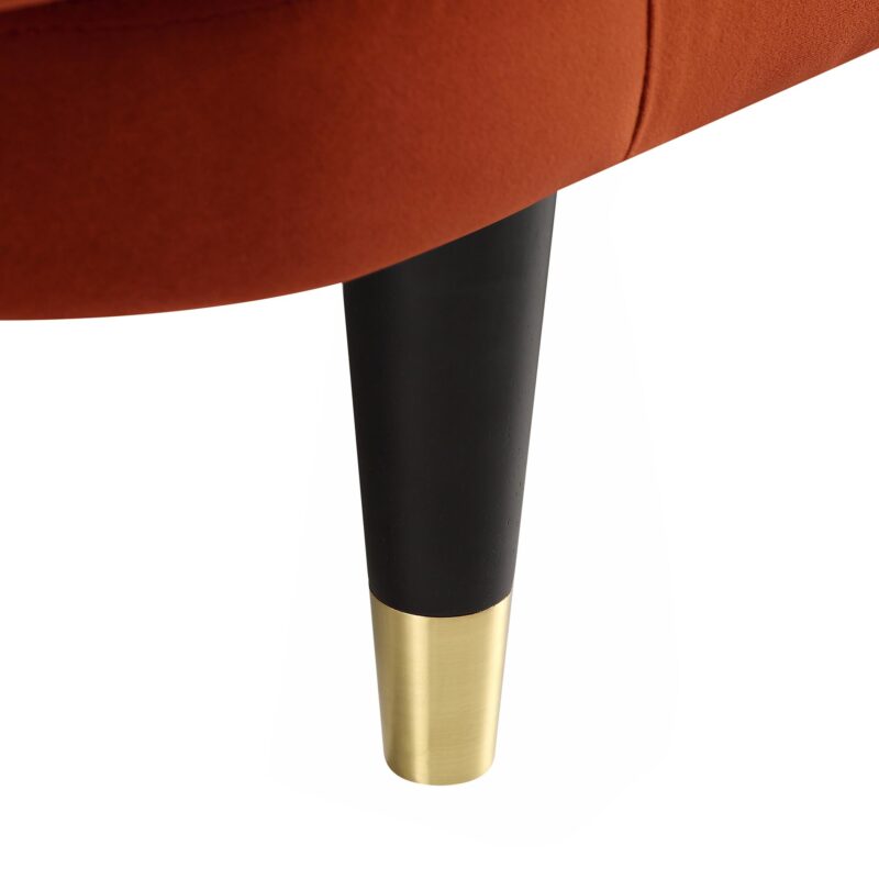 Solna 2-Seater Sofa Bed, Rust Velvet - Image 17