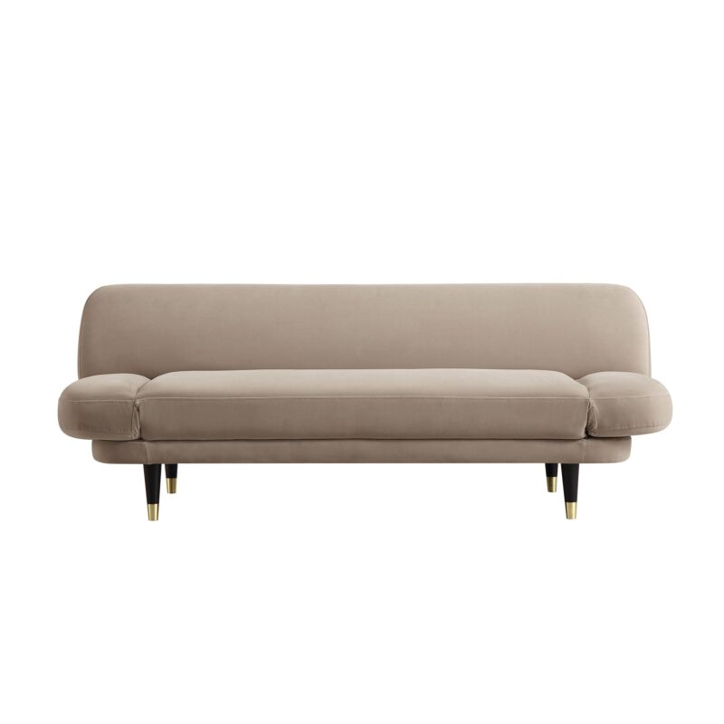 Solna 2-Seater Sofa Bed, Mink Velvet - Image 9