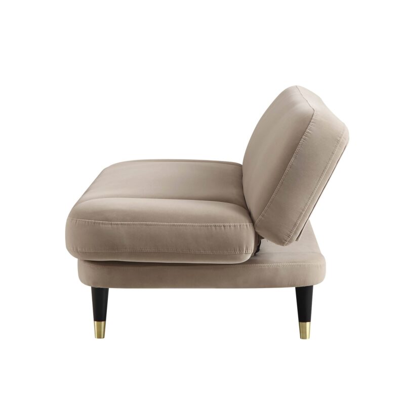 Solna 2-Seater Sofa Bed, Mink Velvet - Image 12